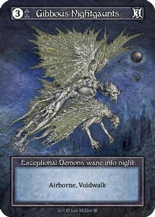 Gibbous Nightgaunts (Foil) - Gothic Foil、Gothic、kayou