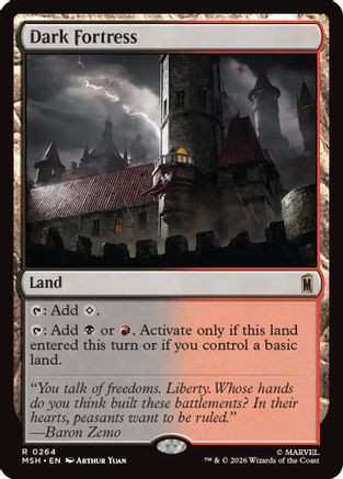 Dark Fortress (MSH-264) - Marvel Super Heroes Foil、Wizards of the Coast、kayou