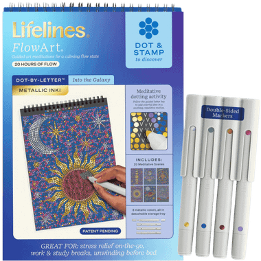 Lifelines FlowArt: Dot-by-Letter - Into the Galaxy (Metallic Ink)、Lifelines、kayou