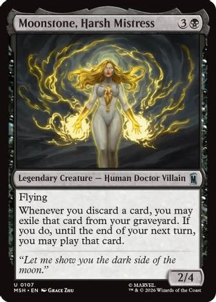 Moonstone, Harsh Mistress (MSH-107) - Marvel Super Heroes Foil、Wizards of the Coast、kayou