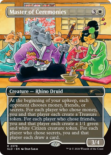 Master of Ceremonies (Foil) (Secret Lair - Featuring: Stan Sakai) | Secret Lair Drops、Magic: The Gathering、kayou