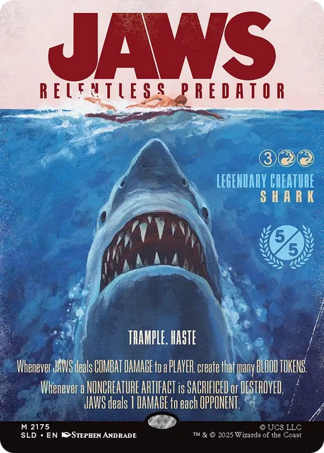 Jaws, Relentless Predator (Foil) (Secret Lair - Jaws: Terror of Amity Island) | Secret Lair Drops、Magic: The Gathering、kayou