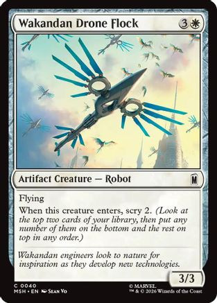 Wakandan Drone Flock (MSH-040) - Marvel Super Heroes、Wizards of the Coast、kayou