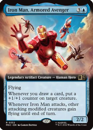 Iron Man, Armored Avenger (Extended Art) (MSC-332) - Commander: Marvel Super Heroes、Wizards of the Coast、kayou