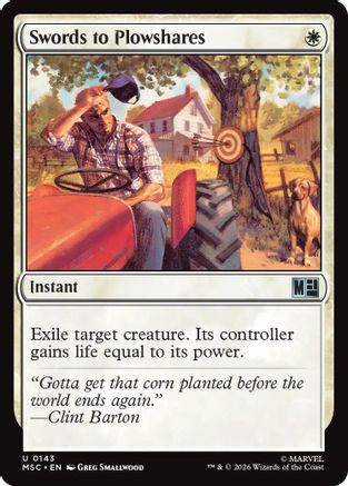 Swords to Plowshares (MSC-143) - Commander: Marvel Super Heroes、Wizards of the Coast、kayou