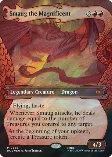 Smaug the Magnificent (Dragon Hoard Frame Surge Foil) | The Hobbit、Magic: The Gathering、kayou