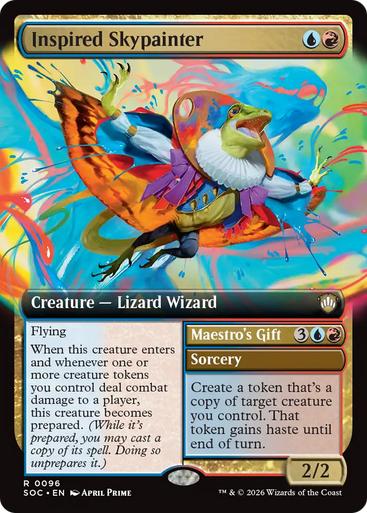 Inspired Skypainter // Maestro's Gift (Extended Art) | Secrets of Strixhaven Commander、Magic: The Gathering、kayou