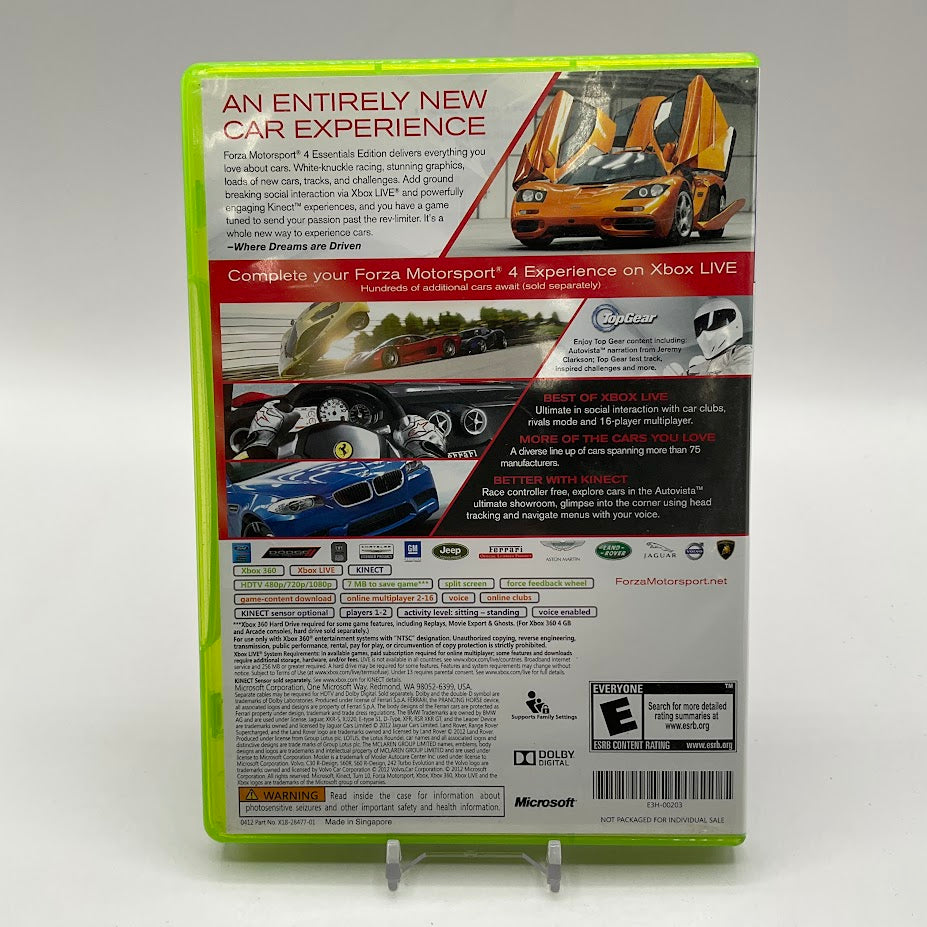 Forza Motorsport 4 Essentials Edition Xbox 360 Used、Collector Store LLC - VG、kayou