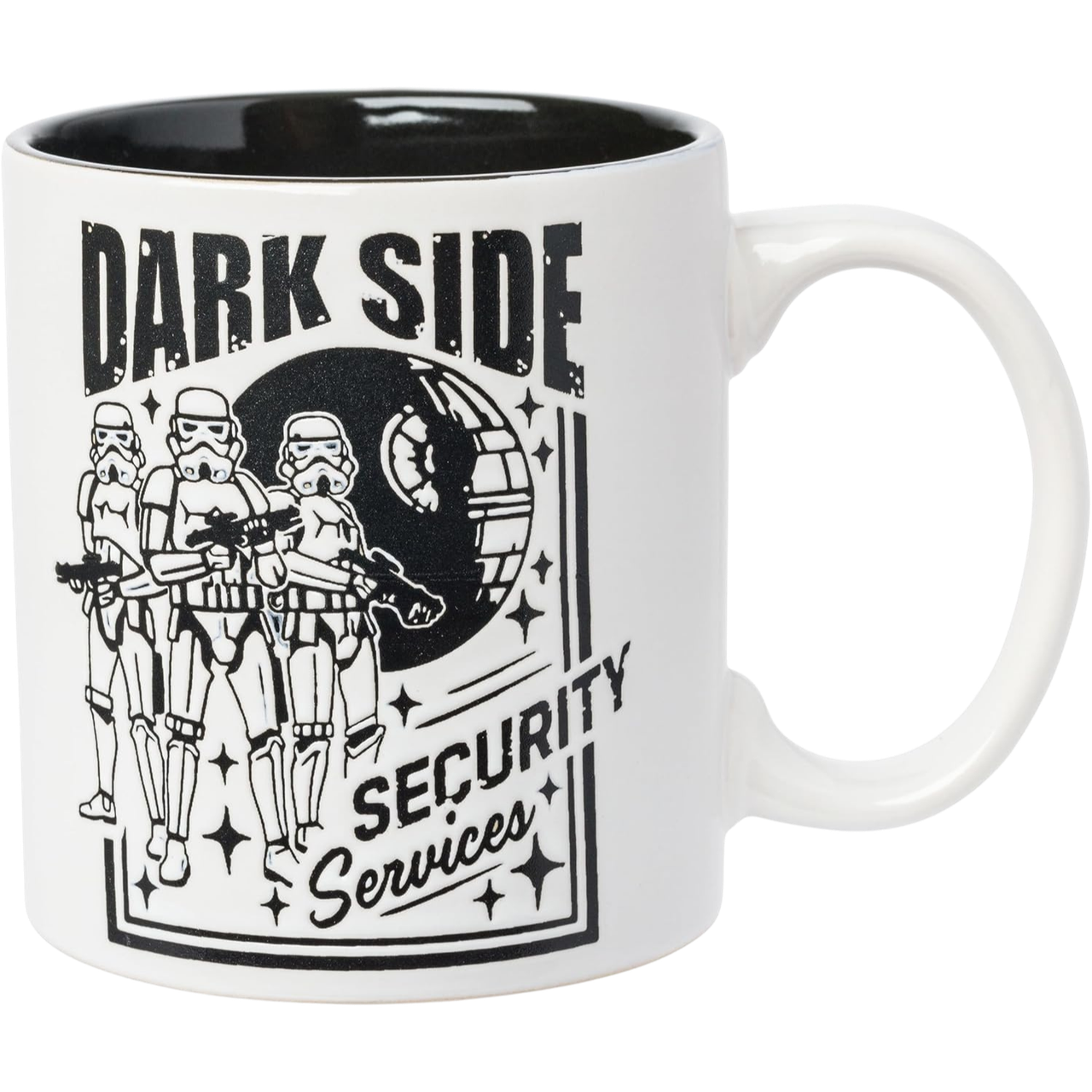 Star Wars: Dark Side Security Services - Wax Resist Ceramic Mug (20oz)、Silver Buffalo、kayou