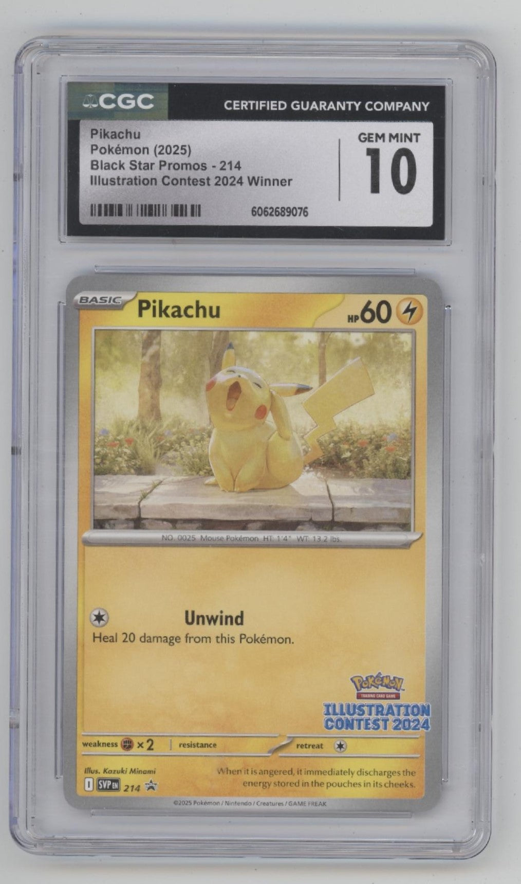 Pikachu Pokemon Illustration Contest 2024 Winner Promo #214 CGC 10 #4、Collector Store LLC Gaming、kayou