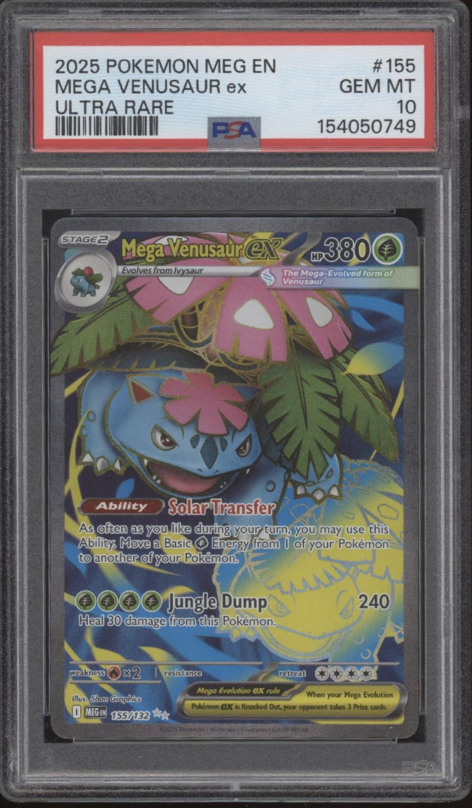 Mega Venusaur ex Pokemon Mega Evolutions Ultra Rare #155 PSA 10、Collector Store LLC Gaming、kayou