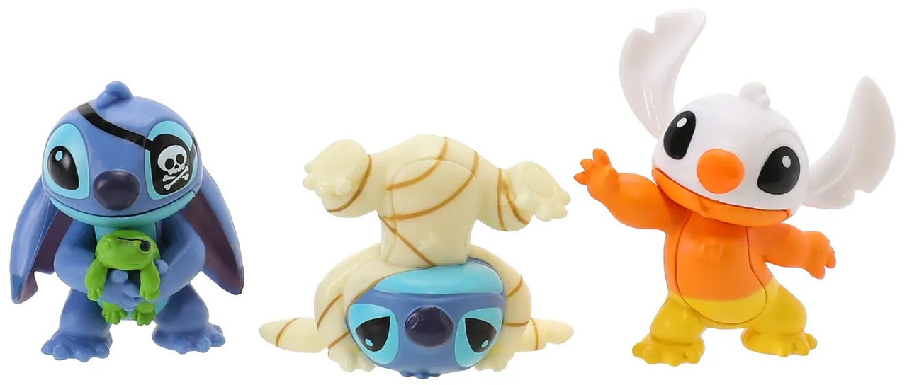 Disney Lilo & Stitch Stitch Halloween Collector Set 2-Inch Mini Figure 3-Pack、ToyWiz、kayou