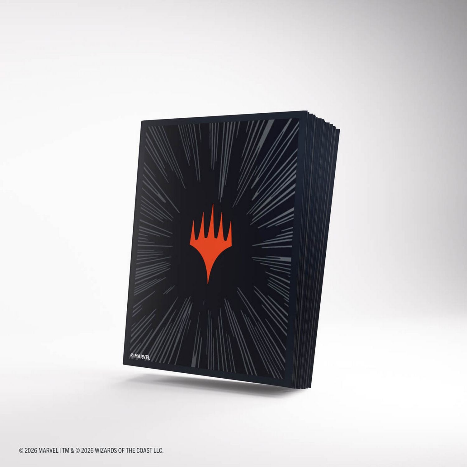 Gamegenic: Magic the Gathering | Marvel Super Heroes Premium Double Sleeving Pack 100 (Comic Burst Black)、Gamegenic、kayou