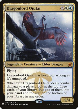 Dragonlord Ojutai (LIST-219/264) - The List Reprints、Wizards of the Coast、kayou