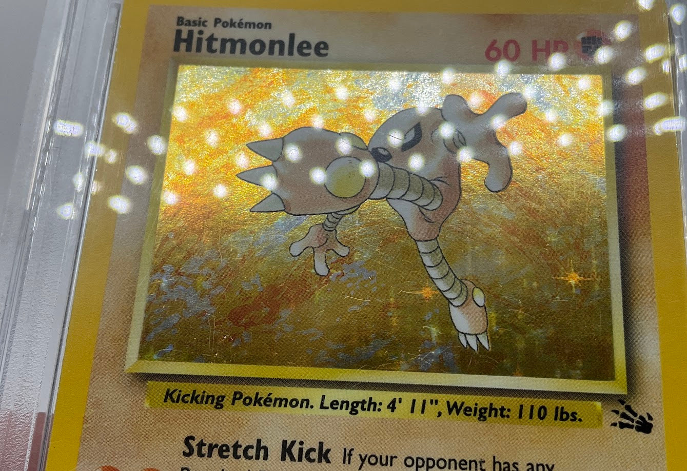 Hitmonlee Pokemon Fossil Holo #7 PSA 8、Collector Store LLC Gaming、kayou