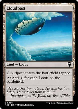 Cloudpost (Ripple Foil) (M3C-330) - Modern Horizons 3 Commander Foil、Wizards of the Coast、kayou