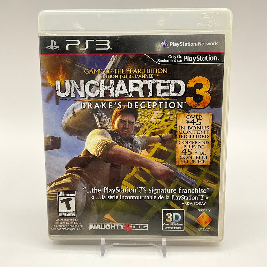 Uncharted 3 Drake's Deception GOTY Not For Resale Playstation 3 Used、Collector Store LLC - VG、kayou