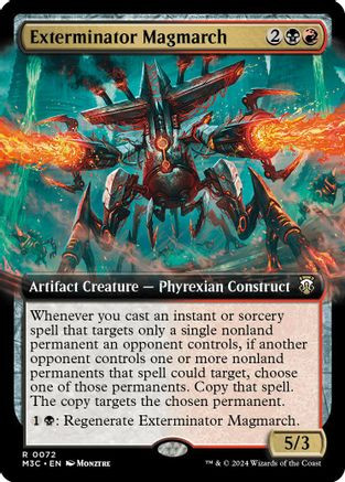Exterminator Magmarch (Extended Art) (Ripple Foil) (M3C-072) - Modern Horizons 3 Commander Foil、Wizards of the Coast、kayou