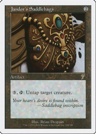 Jandor's Saddlebags (7ED-304) - 7th Edition Foil、Wizards of the Coast、kayou
