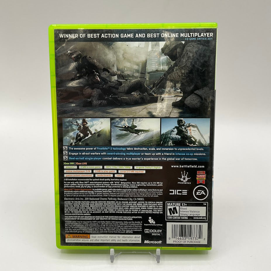 Battlefield 3 Xbox 360 Used #1、Collector Store LLC - VG、kayou