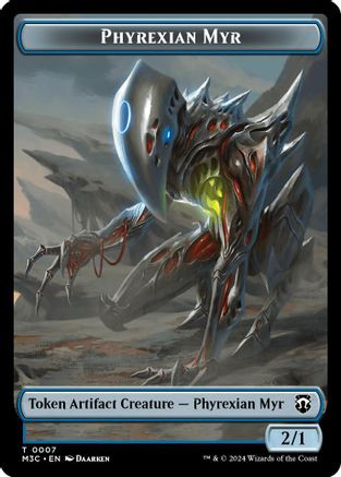 Phyrexian Myr (Ripple Foil) // Servo Double-Sided Token (M3C-7 // 33) - Modern Horizons 3 Commander Foil、Wizards of the Coast、kayou