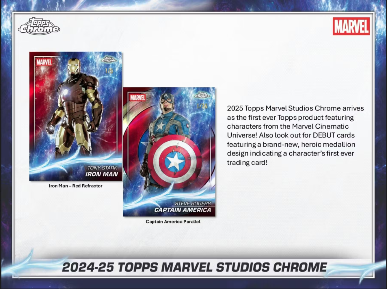 2024-25 Topps Chrome Marvel Studios Blaster Box、Topps、kayou