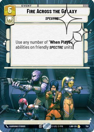 Fire Across the Galaxy (Hyperspace Foil) (758) - A Lawless Time Foil、Fantasy Flight Games、kayou