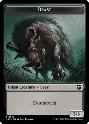 Beast (0010) (Ripple Foil) // Shapeshifter (0008) Double-Sided Token (M3C-10 // 8) - Modern Horizons 3 Commander Foil、Wizards of the Coast、kayou