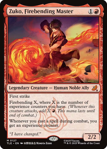 Zuko, Firebending Master (TLE-127)、Magic: The Gathering、kayou