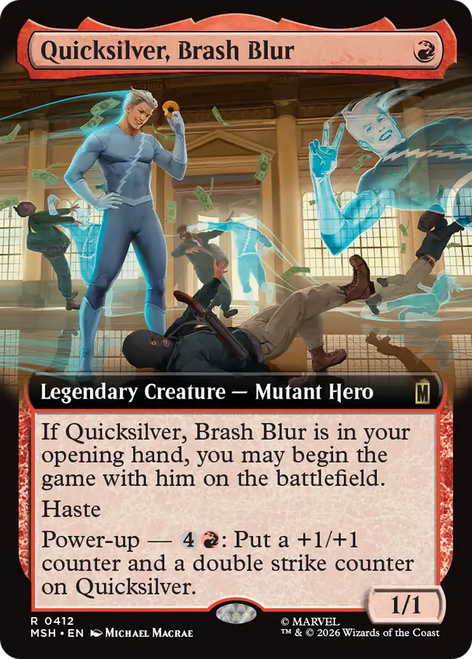 Quicksilver, Brash Blur (Extended Art) | Marvel Super Heroes、Magic: The Gathering、kayou