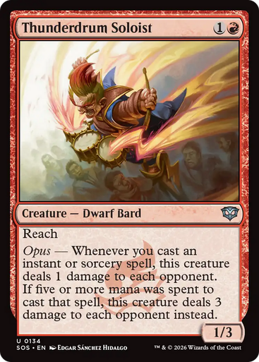 Thunderdrum Soloist (Foil) | Secrets of Strixhaven、Magic: The Gathering、kayou