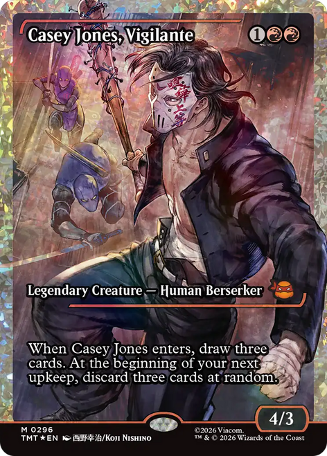 Casey Jones, Vigilante (Japan Showcase Fracture Foil) | Teenage Mutant Ninja Turtles、Magic: The Gathering、kayou