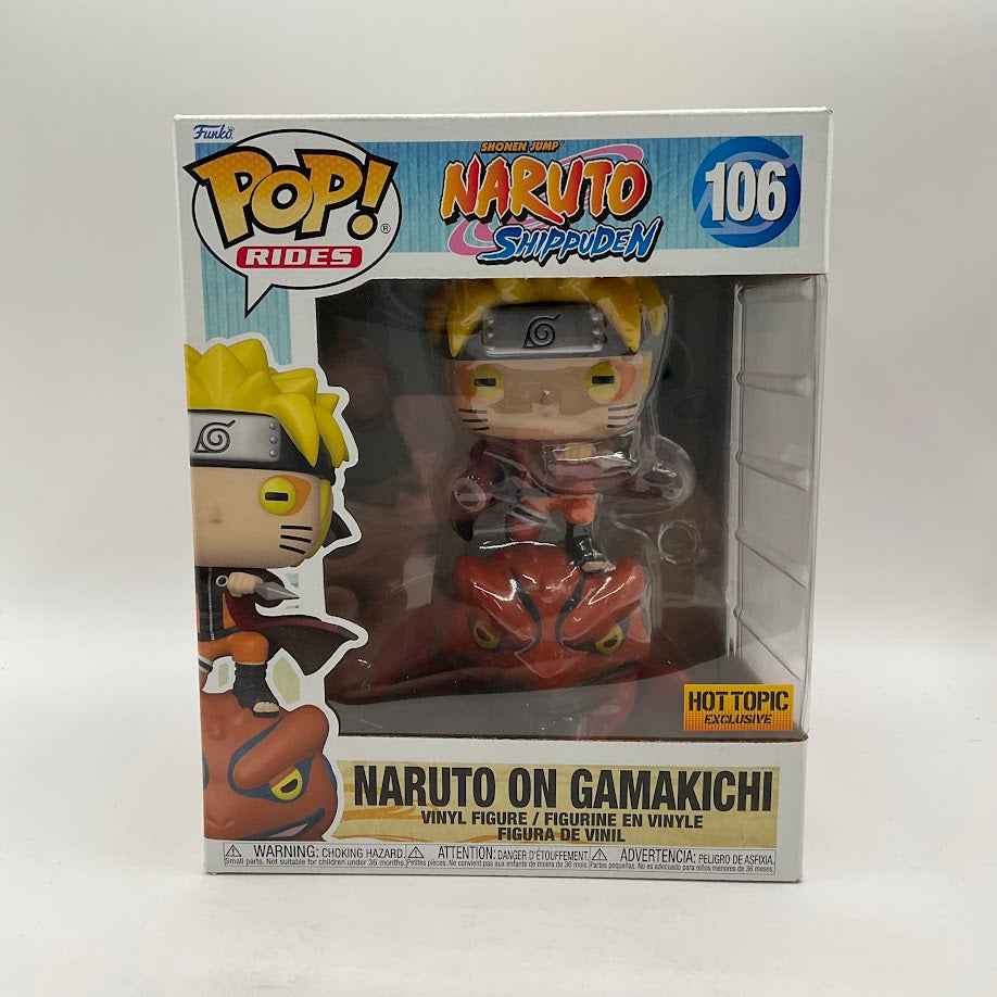 Naruto on Gamakichi Funko Pop! Naruto Shippuden #106 Hot Topic、Funko、kayou