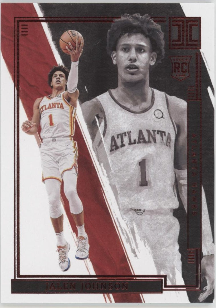 Jalen Johnson 2021-22 Panini Impeccable Red RC #99、Collector Store LLC、kayou