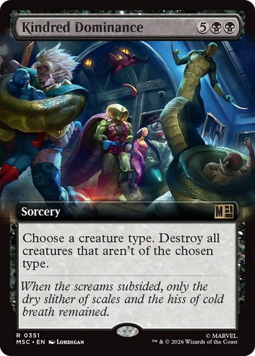 Kindred Dominance (Extended Art) | Marvel Super Heroes Commander、Magic: The Gathering、kayou