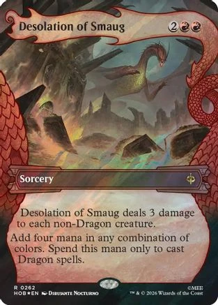 Desolation of Smaug (Showcase) (Surge Foil) (HOB-262) - The Hobbit Foil、Wizards of the Coast、kayou