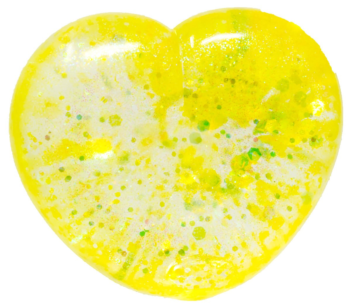 Squishies Heart YELLOW 2.5-Inch Squeeze Toy、ToyWiz、kayou