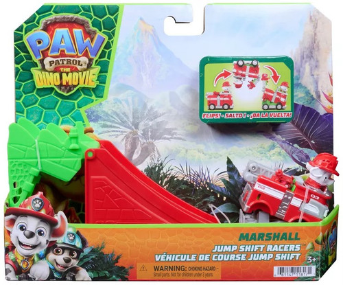 Paw Patrol The Dino Movie Jump Shift Racers Marshall Vehicle Set、ToyWiz、kayou
