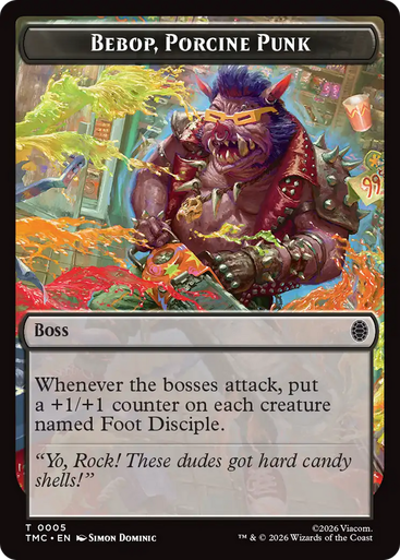Teenage Mutant Ninja Turtles Commander - Bebop, Porcine Punk Token | Teenage Mutant Ninja Turtles Eternal、Magic: The Gathering、kayou