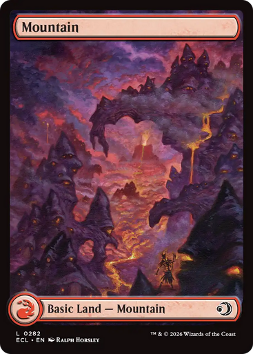 Mountain (#282) (Full Art Foil) | Lorwyn Eclipsed、Magic: The Gathering、kayou