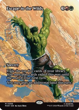 Escape to the Wilds (Borderless) (MAR-089) - Marvel Universe Eternal-Legal Foil、Wizards of the Coast、kayou