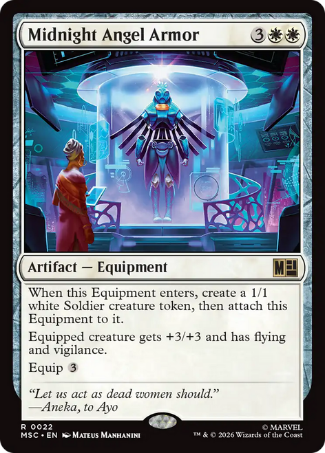Midnight Angel Armor (Surge Foil) | Marvel Super Heroes Commander、Magic: The Gathering、kayou