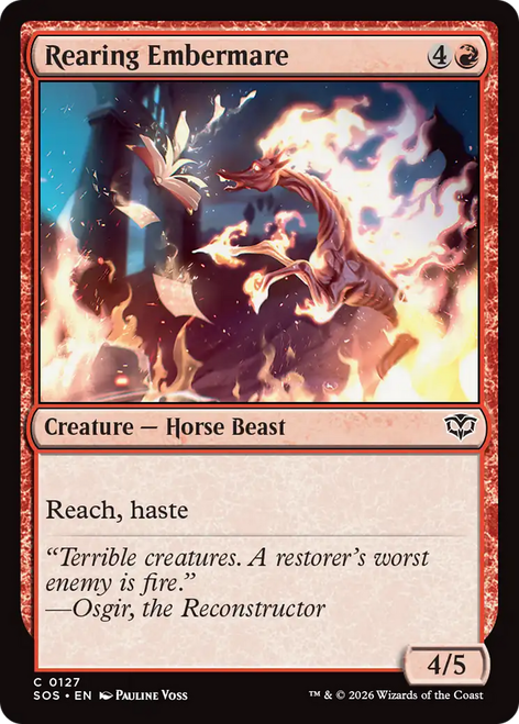 Rearing Embermare (Foil) | Secrets of Strixhaven、Magic: The Gathering、kayou