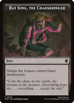 Rat King, The Chaosbringer (TMC-010) - Commander: Teenage Mutant Ninja Turtles、Wizards of the Coast、kayou