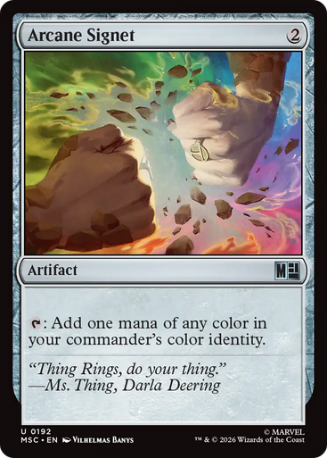 Arcane Signet (#192) (Surge Foil) | Marvel Super Heroes Commander、Magic: The Gathering、kayou