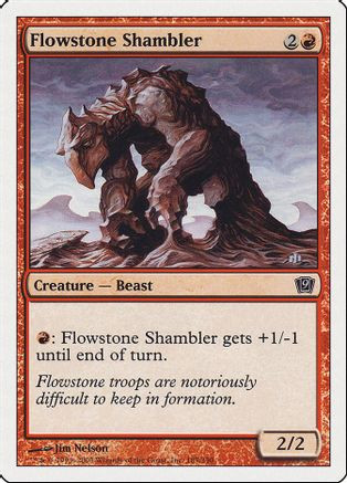 Flowstone Shambler (9ED-185) - 9th Edition、Wizards of the Coast、kayou
