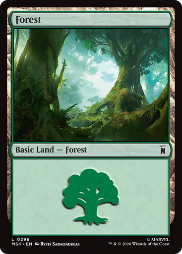 Forest (#296) (Foil) | Marvel Super Heroes、Magic: The Gathering、kayou