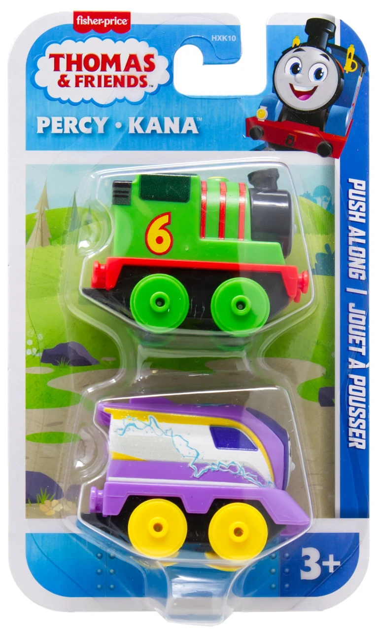 Thomas & Friends Push Along Percy & Kana Vehicle 2-Pack、ToyWiz、kayou