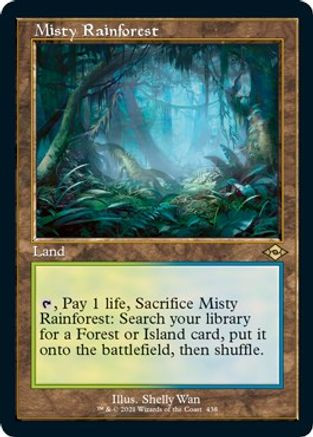 Misty Rainforest (Retro Frame) (Foil Etched) (MH2-438) - Modern Horizons 2 Foil、Wizards of the Coast、kayou