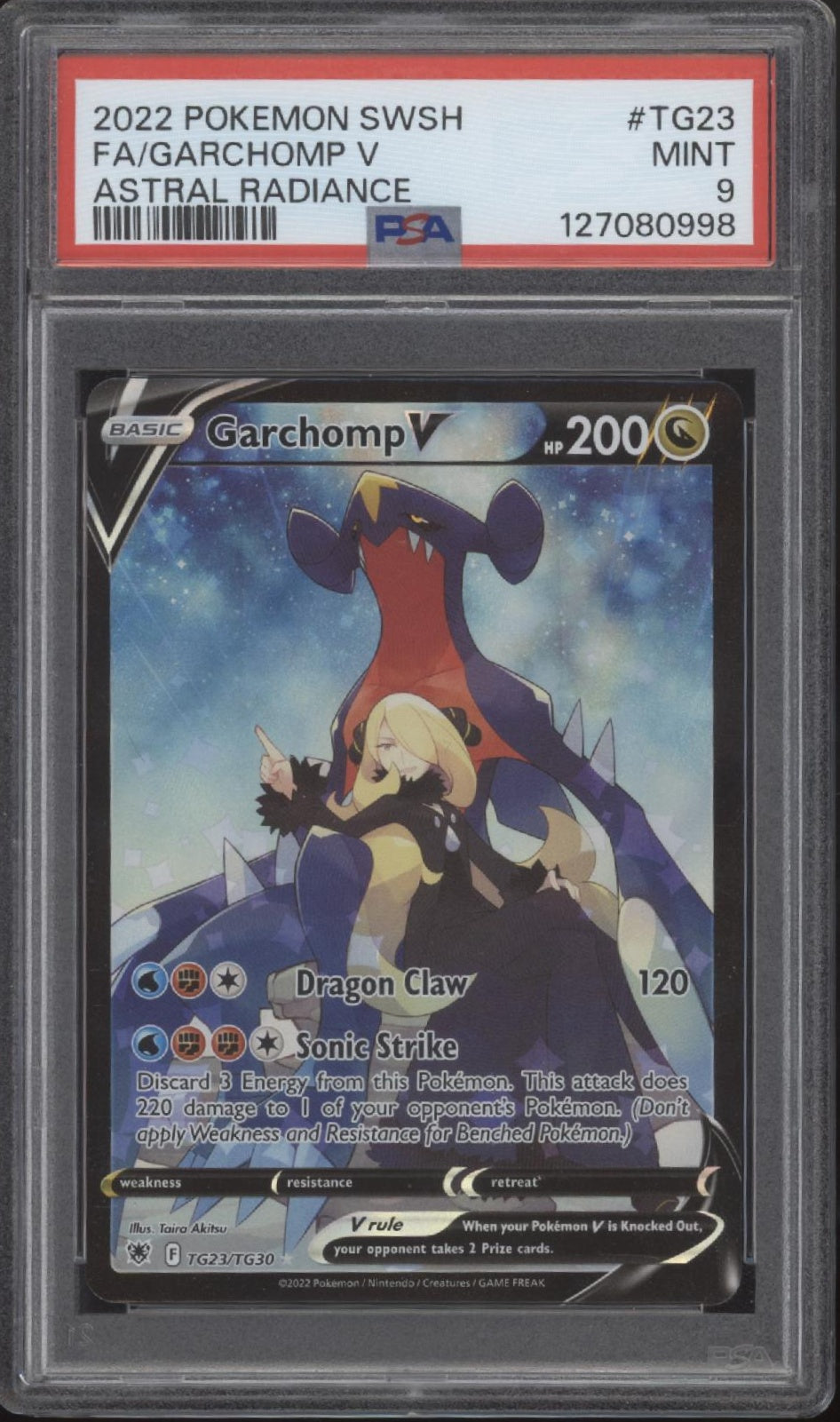 Garchomp V Pokemon Astral Radiance Full Art #TG23 PSA 9、Collector Store LLC Gaming、kayou